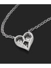 PT950 Platinum 3 point diamond Tiffany heart necklace - TIFFANY & CO. - BALAAN 3