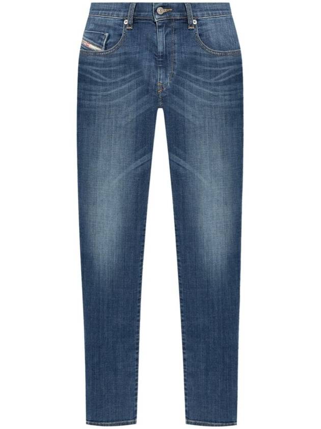 Destructed Slim Fit Jeans Blue - DIESEL - BALAAN 1