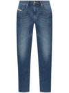 Destructed Slim Fit Jeans Blue - DIESEL - BALAAN 1