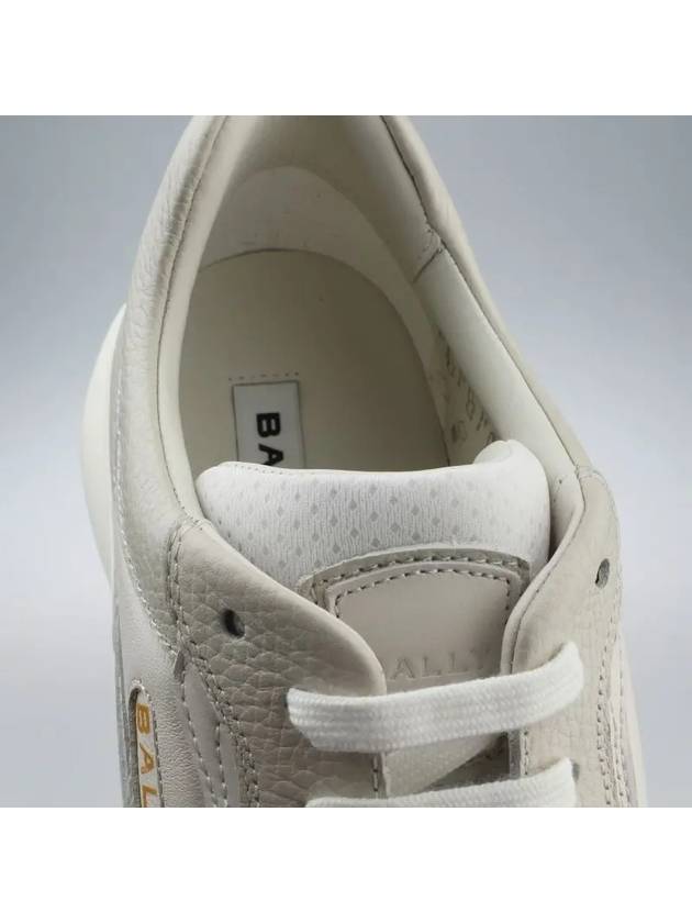 Outline Leather Low-Top Sneakers White - BALLY - BALAAN 3