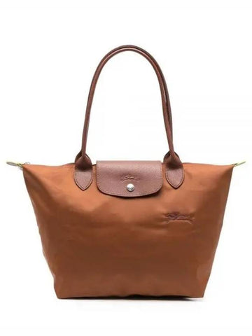 Le Pliage Green Medium Shoulder Bag Cognac 208916 - LONGCHAMP - BALAAN 1