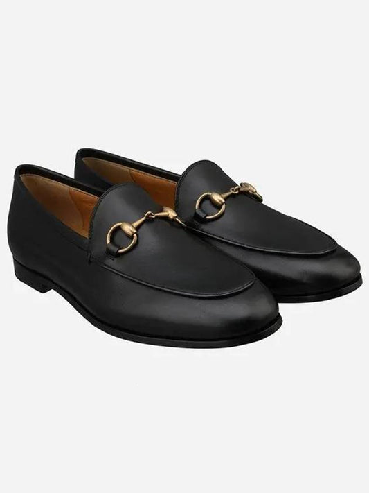 Women's Jordaan Horsebit Leather Loafers Black - GUCCI - BALAAN 2