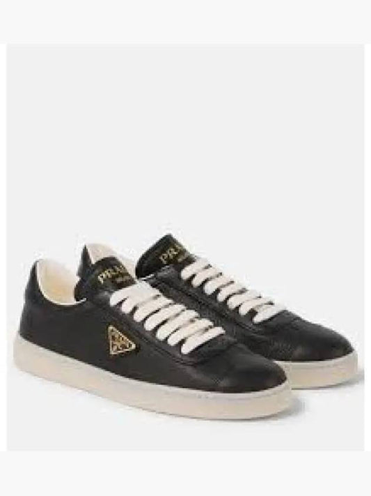 1E413N 013 F0632 Logo Leather Sneakers 1314810 - PRADA - BALAAN 1