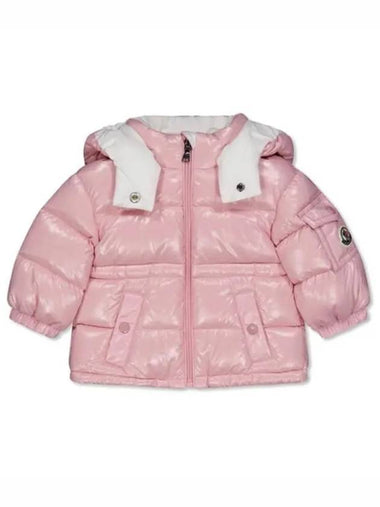 Moncler Baby MAIRE Hooded Down Parka Pink - MONCLER - BALAAN 1