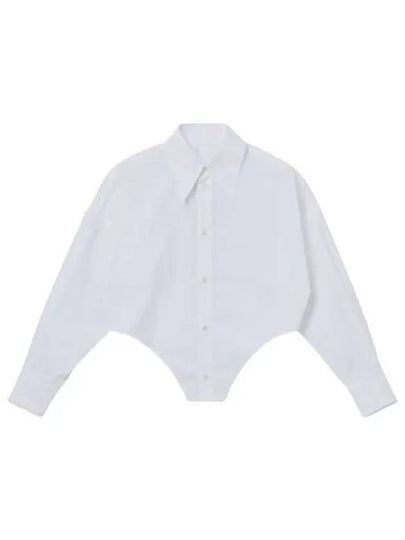 Corset Cotton Long Slevees Shirt White - MAISON MARGIELA - BALAAN 2