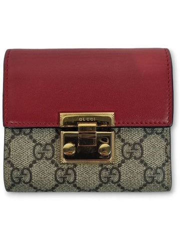 Padlock half wallet 453155 - GUCCI - BALAAN 1