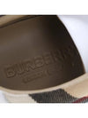 House Check Leather Sneakers Optic White - BURBERRY - BALAAN 8