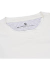 Logo Cotton Short-Sleeved T-Shirt White - BRUNELLO CUCINELLI - BALAAN 6