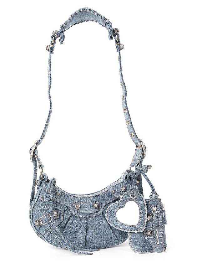 Le Cagole XS Shoulder Bag Denim Blue - BALENCIAGA - BALAAN 8