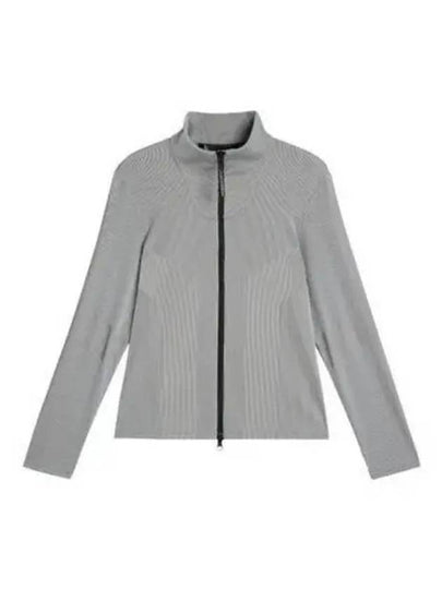 Slot Full Zip Mid Layer Zip Up Jacket Grey Melange - J.LINDEBERG - BALAAN 2