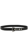 Triangle Buckle Rubber Belt Black - BOTTEGA VENETA - BALAAN 2