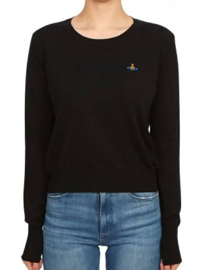 ORB Embroid Logo Knit Top Black - VIVIENNE WESTWOOD - BALAAN 2