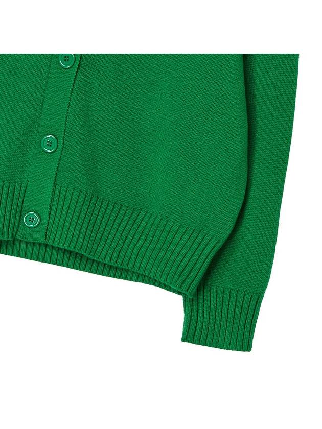 Women's Essential Cardigan Green GB1 WSW 11 GRN - THE GREEN LAB - BALAAN 4