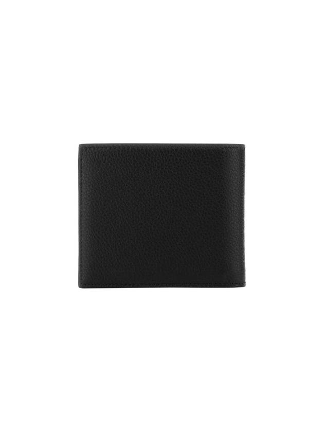 Metal Logo Grain Leather Half Wallet - GIVENCHY - BALAAN 3