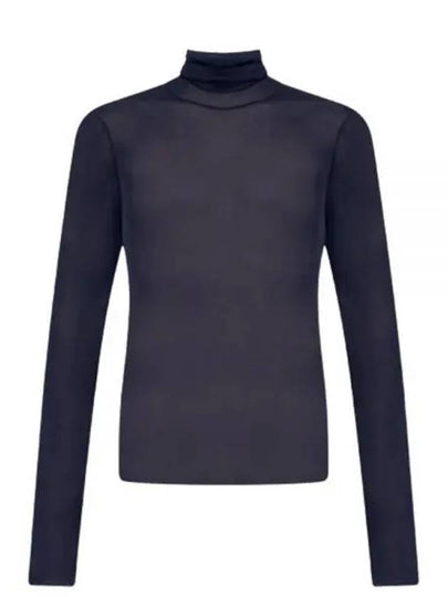 Men's Ribbed Turtleneck Navy - AMI - BALAAN 2