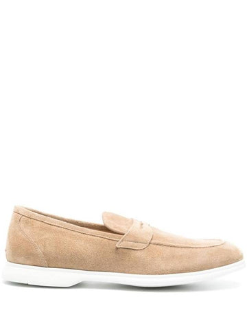 Moka Suede Loafers Beige - KITON - BALAAN 1