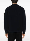 Garment Dyed Gauze Mock Neck Sweatshirt Navy - STONE ISLAND - BALAAN 4