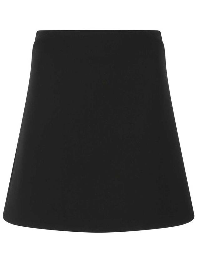 Grande Poudre A-Line Skirt Black - BOTTEGA VENETA - BALAAN 2