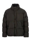 Garment Dyed Crinkle Reps Down Padding Grey - STONE ISLAND - BALAAN 2