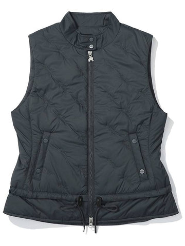 Malbon embroidered padded vest CHARCOAL WOMAN - MALBON GOLF - BALAAN 1