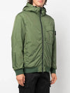 Wappen Patch Nylon Crinklips Hooded Jacket Green - STONE ISLAND - BALAAN 3