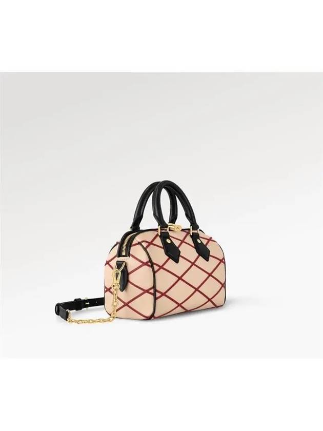 Speedy Bandouliere 20 Malletage Tote Bag Beige - LOUIS VUITTON - BALAAN 3