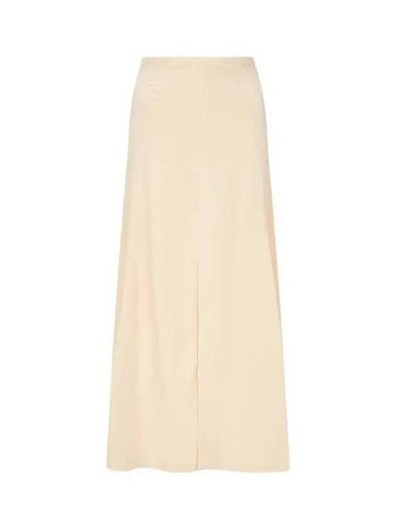 Women's Stitch Line Long Slit Skirt Cream 271351 - STELLA MCCARTNEY - BALAAN 1