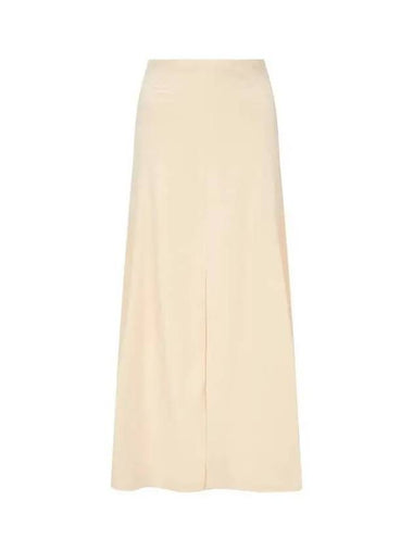 Women's Stitch Line Long Slit Skirt Cream 271351 - STELLA MCCARTNEY - BALAAN 1