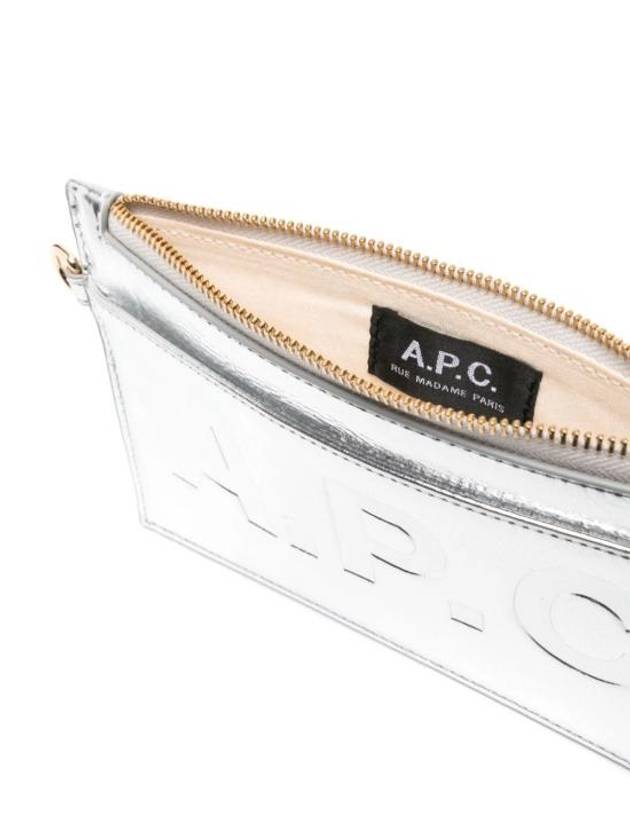 Pochette Clutch Bag Silver - A.P.C. - BALAAN 6