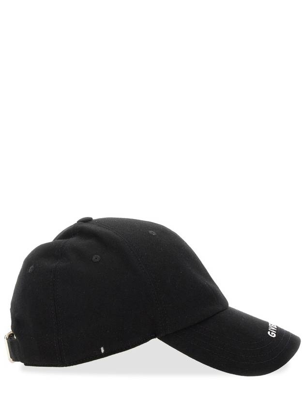 Logo Print Ball Cap Black - GIVENCHY - BALAAN 5