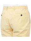 Men's Cotton Blend Straight Pants Yellow - DRUMOHR - BALAAN 11