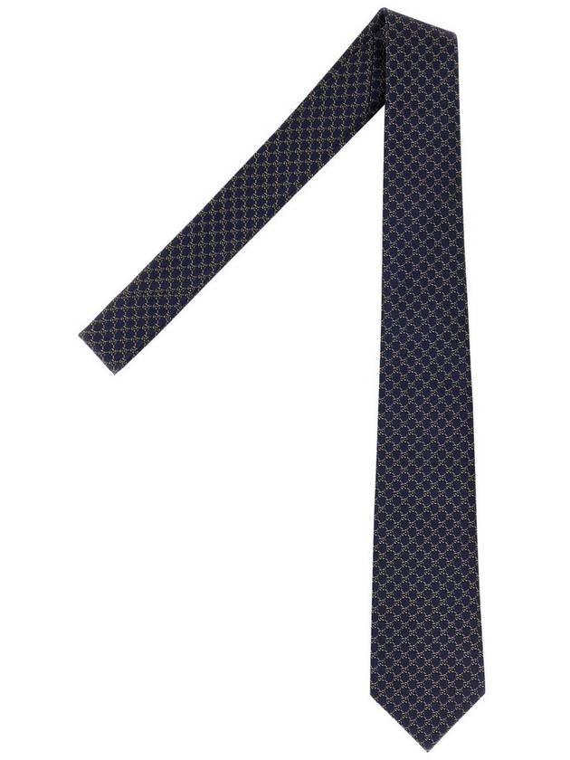 GG Silk Jacquard Neck Tie Sapphire - GUCCI - BALAAN 5