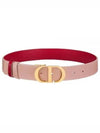 30 Montaigne 35mm Smooth Calfskin Reversible Belt Pink - DIOR - BALAAN 5