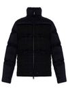 Aucun Tweed Quilted Short Padding Black - MONCLER - BALAAN 1