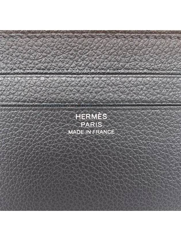 Citizen Twill Card Wallet Navy - HERMES - BALAAN 4