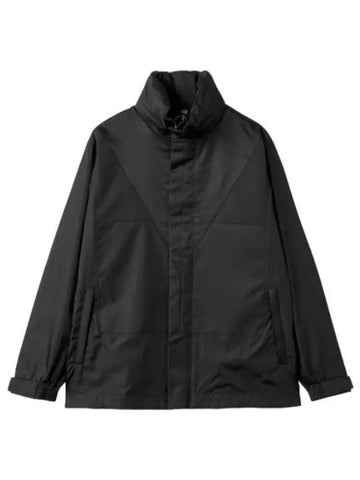 Detachable hood nylon jacket black jumper - BURBERRY - BALAAN 1