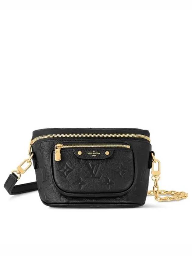 Mini Monogram Empreinte Leather Bum Bag Black - LOUIS VUITTON - BALAAN 2