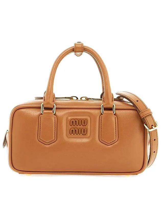 Arkady Leather Bag Cognac 5BB142 ACR3 F0046 - MIU MIU - BALAAN 1