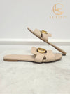 Used luxury goods Lewis It 38 5 Beige CD Logo Montaine 30 Slipper Mule - DIOR - BALAAN 4