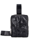 Cassette Mini Cross Bag Black - BOTTEGA VENETA - BALAAN 1