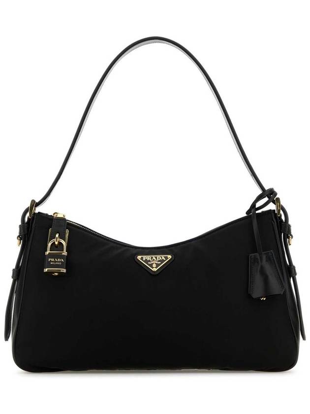 Amiee Large Re-Nylon Leather Shoulder Bag Black - PRADA - BALAAN 2