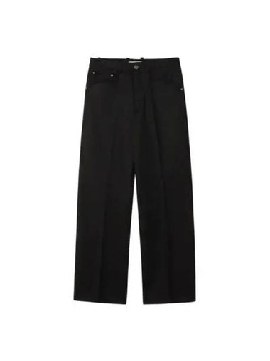 Flare fit wool pants black - NUAKLE - BALAAN 1