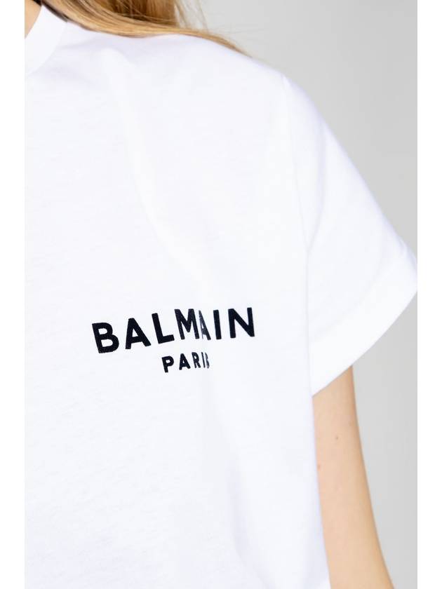 long sleeve t-shirt BF1EF010BB01 GAB WHITE - BALMAIN - BALAAN 6