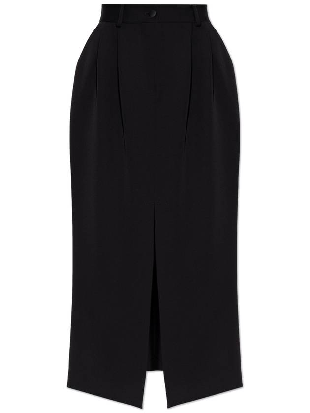 Long Yuet Tuxedo Style Pencil Skirt Black - DOLCE&GABBANA - BALAAN 2