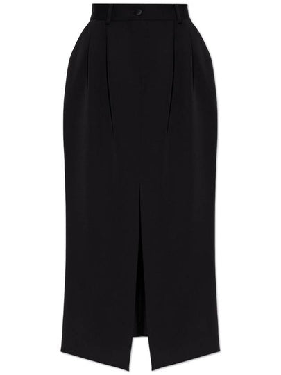 Long Yuet Tuxedo Style Pencil Skirt Black - DOLCE&GABBANA - BALAAN 2