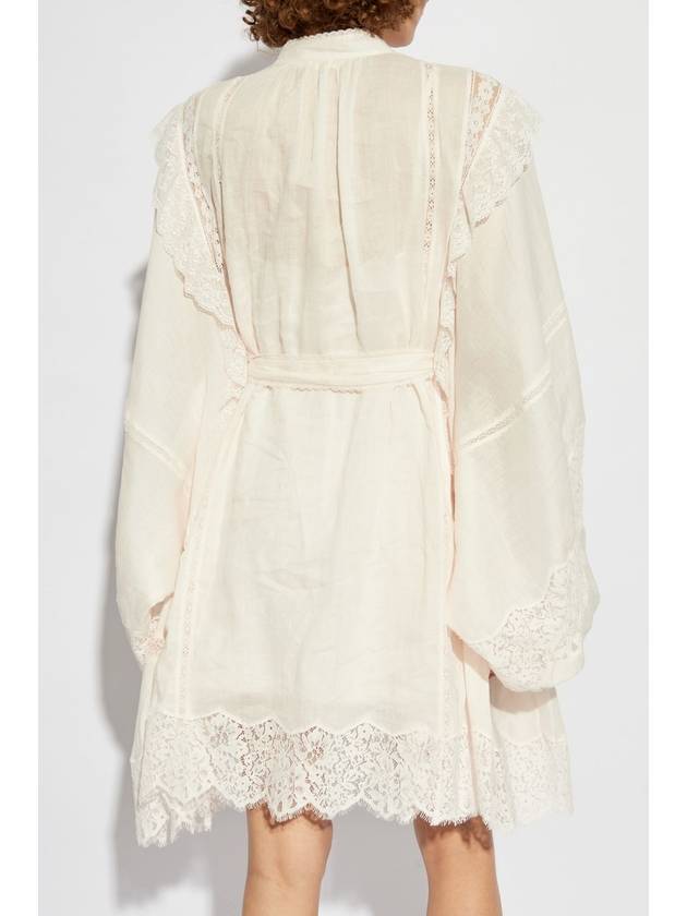 Zimmermann Dress With Puff Sleeves, Women's, Pink - ZIMMERMANN - BALAAN 4