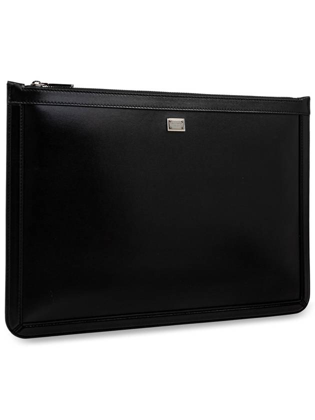 Dolce & Gabbana Leather Clutch, Men's, Black - DOLCE&GABBANA - BALAAN 4