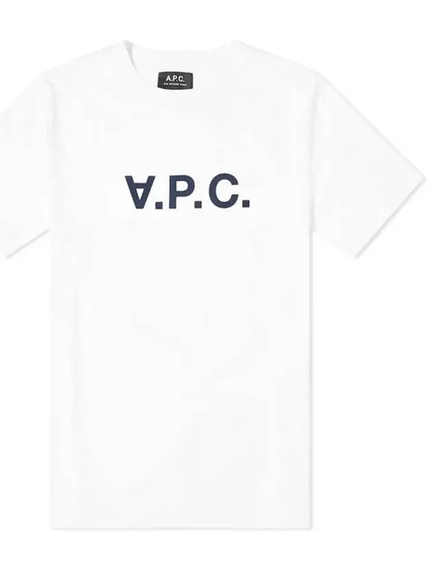 Men's VPC Logo Short Sleeve T-Shirt White - A.P.C. - BALAAN 2