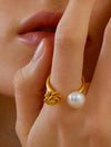 Rose Pearl Open Ring - CHAMBRILLER - BALAAN 2