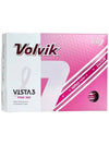 Golf Ball Pink Track Vista 3 360 Edition 1 Dozen 12 Balls - VOLVIK - BALAAN 6